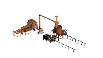 linie brichetare paie 1200kg ora