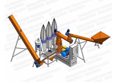 Minicomplexe presse à pellets sciure paille 