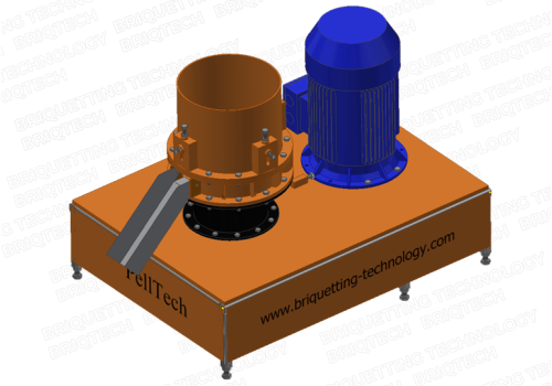 Machine presse à pellets pour sciure et paille 'PellTech' modèle : GFD-0.4 Fermier